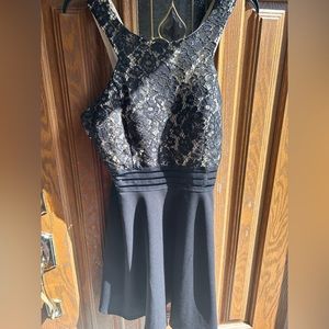 Black lace dress
